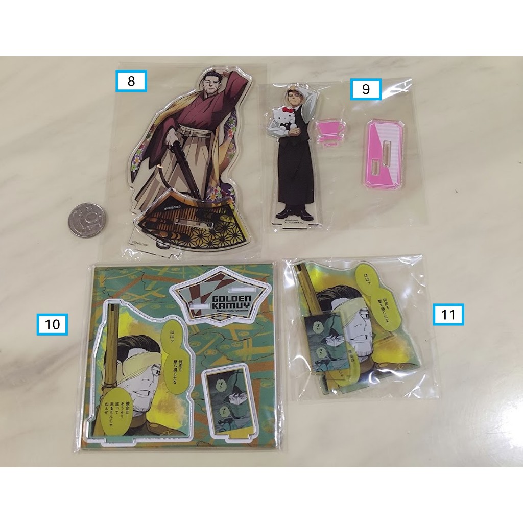 [睡睡蛙小池] 黃金神威 一番賞 公仔 H賞 尾形百之助 尾形 壓克力 立牌 J 賞 I賞 吊飾 徽章 胸針 原畫