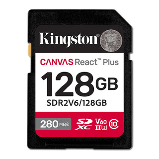 Kingston Canvas React Plus 128G 256G SDXC UHS-II V60 U3 記憶卡