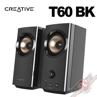 Creative T60 BK 二件式 Type-C 藍芽 5.0 喇叭 PCPARTY