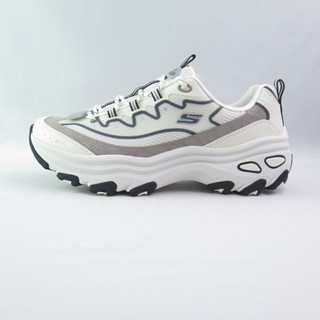 SKECHERS 180399WBK 女戶外越野系列 D LITES MAX 老爹鞋 厚底 白