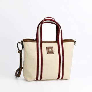 BALLY Edelbliss 緞帶手提/斜背小包(象牙白)