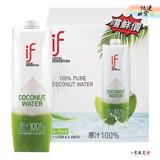 【小雯 嚴選】現貨💥IF 純椰子汁 1公升 (單罐)