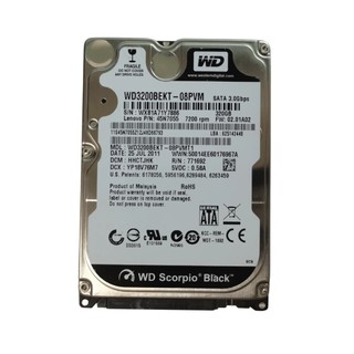 ⭐DreamShop⭐原廠WD威騰 Scorpio Black企業版 320G 16M SATA 7200轉2.5吋硬碟