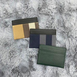 BURBERRY 博柏利 經典格紋棕.藍.金標墨綠卡夾(勿直接下單請先聊聊)