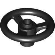 LEGO 樂高 零件 2819 黑色 方向盤 Steering Wheel Ø24 4580509 車 旋轉盤