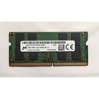 [二手良品]美光DDR4-2666V-SE1-11 16G 筆電記憶體，SO-DIMM
