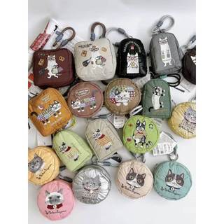 🌈台灣出貨💨 日本 Kusuguru 重工刺繡🐱 貓咪法鬥 蜜豆零錢包 掛飾收納包 布藝卡通 禮物