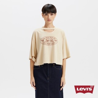 Levi's 女款 短版T 破壞設計 Tee 短袖 馬車LOGO 熱賣單品 003SP-0001