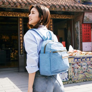 【satana】Soldier 心旅行後背包 輕量防潑水 11吋平板 減壓止滑背帶 台灣製 SOS2595 - 雲煙藍
