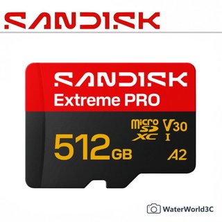 【水世界3C】SanDisk Extreme PRO Micro SDXC 512G【讀250/寫170】V30