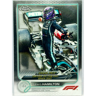 Lewis Hamilton 賽車卡 2022 Topps Chrome F1 Formula 1 賓士法拉利車手卡