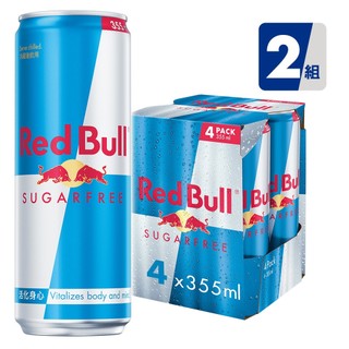 Red Bull 紅牛無糖能量飲料 355ml (4罐/組)x2組 共8入 官方直營店
