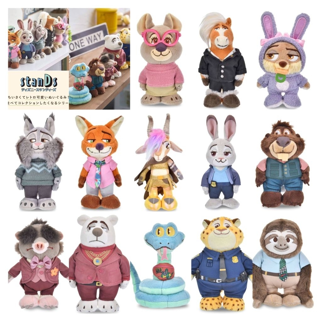 現貨+預購!日本 迪士尼 動物方城市2 stanDs 尼克 茱蒂 寶柏 飛仔 旅鼠商人 蓋瑞 志羚 洪金豹 矮袋鼠 娃娃