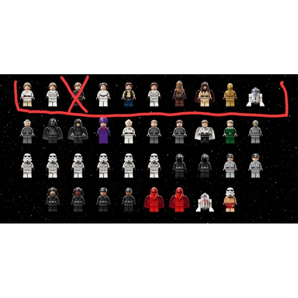 LEGO STAR WARS 75419 拆賣人偶 主角群