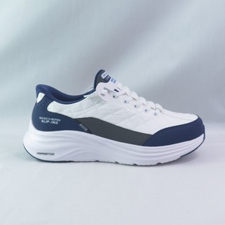 Skechers 232619WWNV 男休閒鞋 Contour Foam 寬楦 瞬穿 白/藍【iSport愛運動】