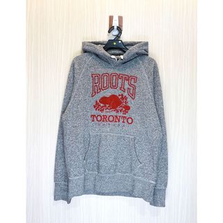 Roots 雪花灰色紅LOGO帽T 商品號 (260207142