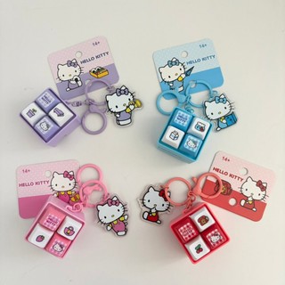 🇰🇷 韓國KKOBA 現貨 Sanrio 三麗鷗 Hello Kitty 鍵盤 鍵帽 四格造型 發聲吊飾 鑰匙圈