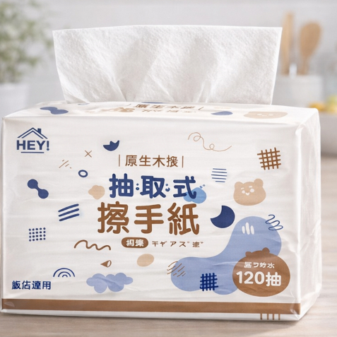 🔥24H出貨🔥柔軟擦手紙 抽取式 衛生紙 擦手紙 原生木漿 加厚紙巾 家用紙巾 柔軟紙巾 餐廳用紙 居家必備 120抽