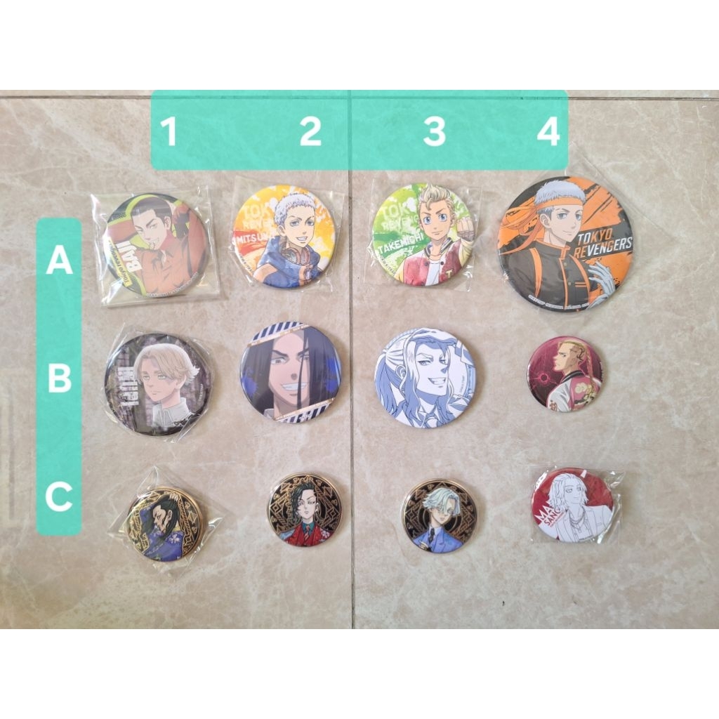 東京復仇者 徽章 原畫 原畫展 場地圭介 松野千冬 乾青宗 九井一 龍宮寺堅 三谷隆 花垣武道 佐野萬次郎