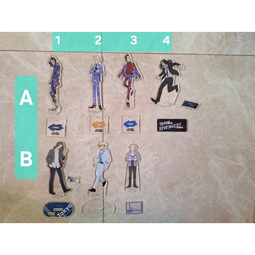 東京復仇者 壓克力立牌 原畫展 九井一 場地圭介 松野千冬 三谷隆 花垣武道 乾青宗 佐野萬次郎