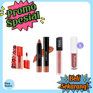 Promo Diskon LipCream Lip Tint OMG Wardah Make Over Hanasui