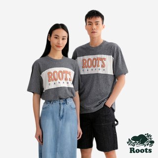 Roots中性-GF ROOTS BLOCKED 短袖上衣