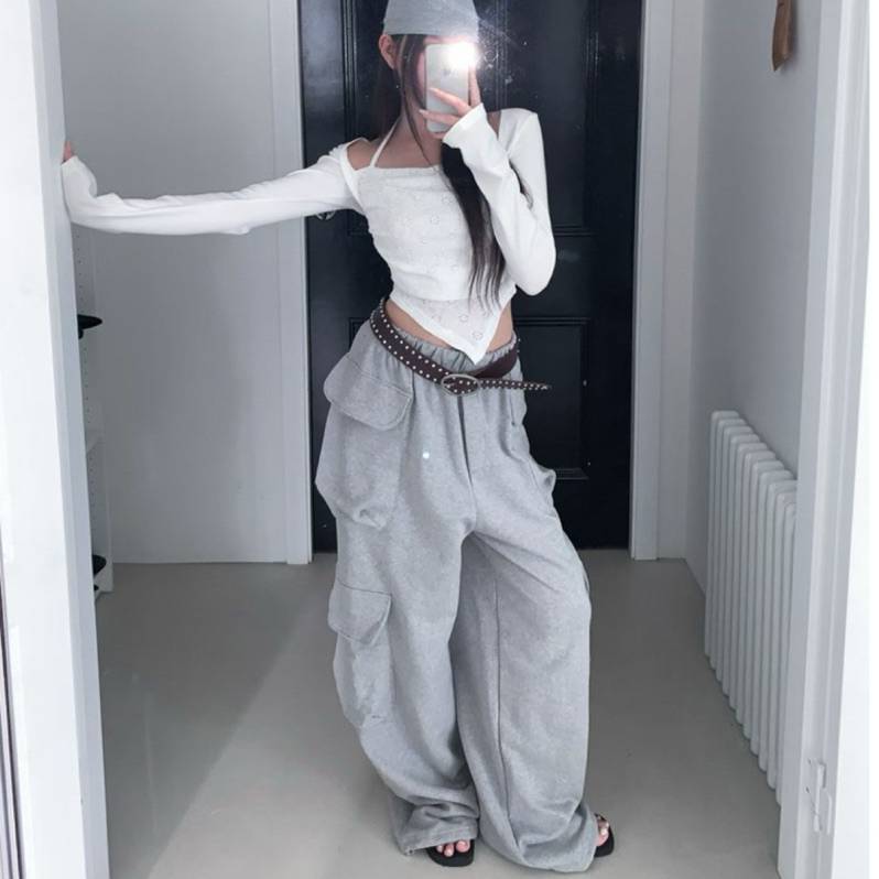 Super Shy🖤莫莉家✔️春SS預購多口袋休閒抽繩棉褲