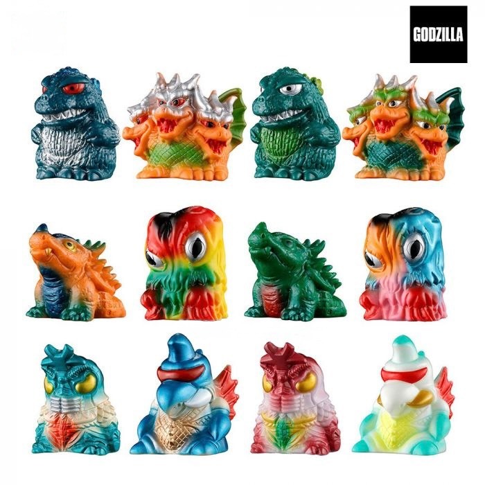PB商店 哥吉拉 迷你軟膠 復古色彩版 迷你公仔軟膠 盲盒 盲抽 隨機出貨 COCOS TU003