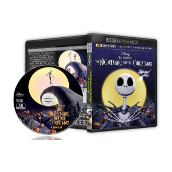 4K動漫 《聖誕夜驚魂/怪誕城之夜》 (1993) 音樂奇幻動畫片 全新盒裝 4K碟片