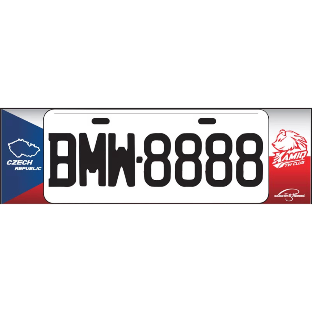 【SKODA Kamiq車牌框】贈KAMIQ車貼3張+AK Club經典車貼1張  車牌框｜卡米車牌｜卡米車牌框｜車牌