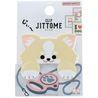 日本 sun-star Jittome 造型事務夾/ 吉娃娃/ 茶白 eslite誠品
