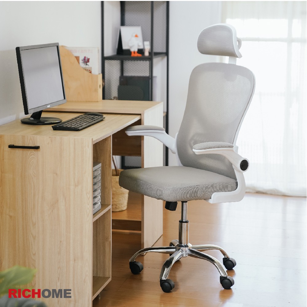 RICHOME 黛爾高背辦公椅 電腦椅 人體工學椅 主管椅 網布轉椅 升降椅 靠背椅 護腰椅 電競椅 CH1438