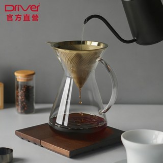 Driver 地中海咖啡濾杯壺組 2-4cup 咖啡壺 咖啡濾杯 耐熱玻璃壺 手沖咖啡 送禮推薦 咖啡禮盒︱官方直營