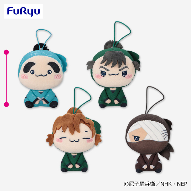 日版 忍者亂太郎 第三彈 貓嘴 10cm 娃娃 吊飾 善法寺伊作 雜渡昆奈門 非現貨 下單前請先私