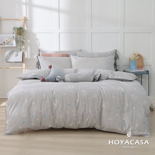 HOYACASA x 史努比聯名系列 抗菌精梳棉兩用被床包六件組｜微甜櫻夏｜(單人/雙人/加大/特大)