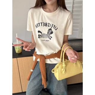 【CHILL】現貨 質感首選 Life Is Better 斑馬短Tee 韓系穿搭 美式復古 斑馬T 圓領T 正肩T
