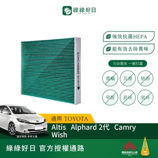 適用 TOYOTA豐田 Altis/Alphard/Camry/Prius/Vios HEPA汽車冷氣濾網 GTY003