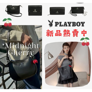 PLAYBOY - 手提包附長背帶 Midnight Cherry系列 - 561-05黑色 （多款可選）