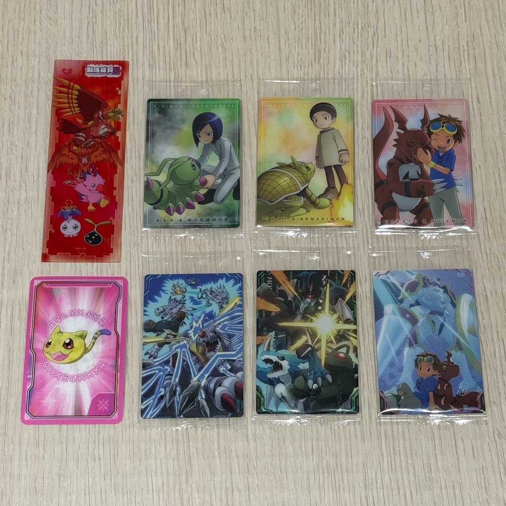 數碼寶貝餅卡 迪路獸 天女獸進化光柵卡 素娜 比丘獸 機甲暴龍獸數碼寶貝 卡片 數碼寶貝威化餅 數碼寶貝 收藏卡 萬代