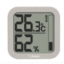 日本Dretec環境溫度計O-402 濕度計檢測器 電子溫度計 濕度溫度大螢幕