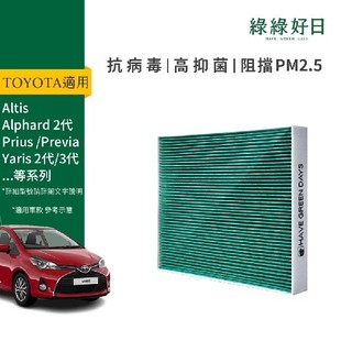 適用 TOYOTA 豐田 Altis/Alphard/Camry/Prius/Vios汽車濾網 HEPA濾芯GTY003