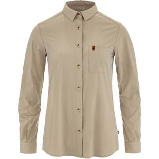Fjallraven 89980 Övik Lite Shirt LS 彈性透氣長襯衫 女 118 化石｜碧綠商行