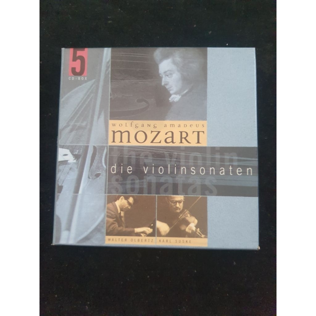 范特西古文物/CD2010/沃夫岡 阿瑪迪斯 莫札特 小提琴奏鳴曲集5CD/片況:無紋~幾小細絲