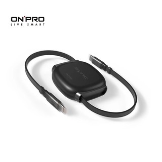 ONPRO伸縮快充線CTOC 1M - 黑鈦
