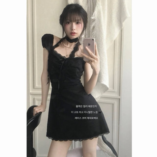 Peachuu韓國女裝現貨白🇰🇷Cloudemotion 蕾絲繞脖短洋裝