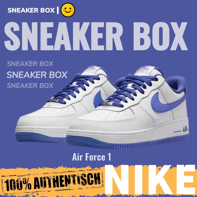【U+】Nike 鞋 Air Force 1’07 Low “白寶藍鞋帶” 男鞋 女鞋 休閒運動板鞋 空軍一號