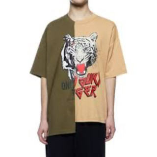 Onitsuka Tiger （L)男女款印花休閒短袖老虎T恤