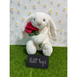 🐶 【現貨/代購】 Jellycat Cream Bunny With Rose 玫瑰奶油兔 兔 31cm