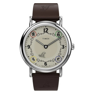 【TIMEX】天美時 Weekender x 哈利波特 葛萊分多學院 38毫米 紅背光 米x棕 TXTW2Y76300
