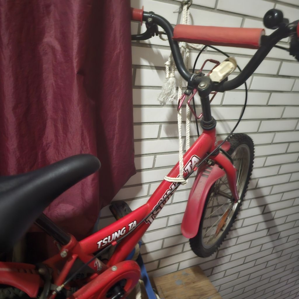 二手腳踏車，中小學用7成新20吋红色，另有捷安特3900